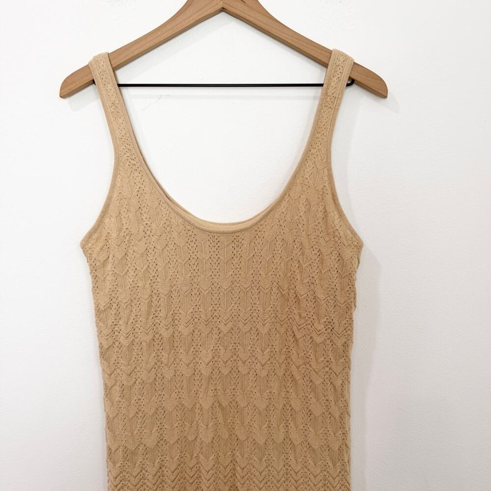 Show Me Your Mumu Tala Tank Maxi Dress Horizon Stripe Tan Knit XL - Picture 5 of 8
